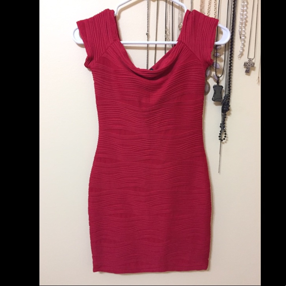 Red Body Con Dress